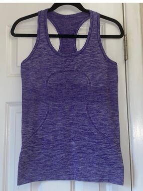 Lululemon swiftly tech racerback purple space dyed size 6